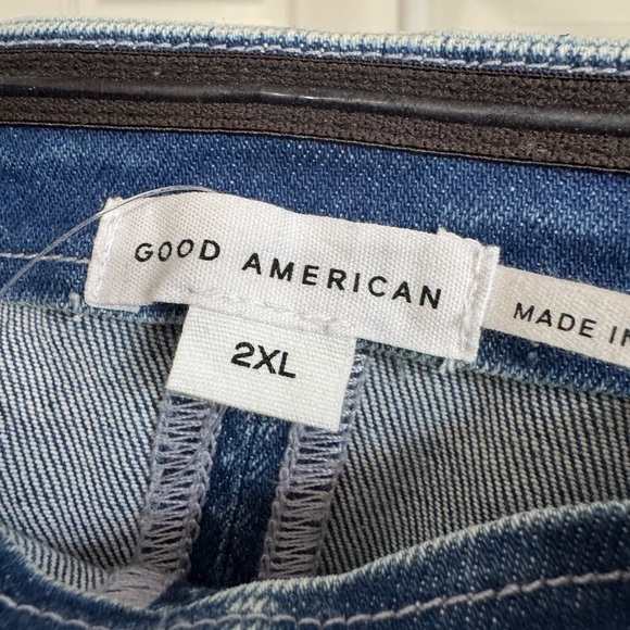 NWOT Good America  Denim Studded Rhinestone Dress Size 2X - Picture 3 of 4